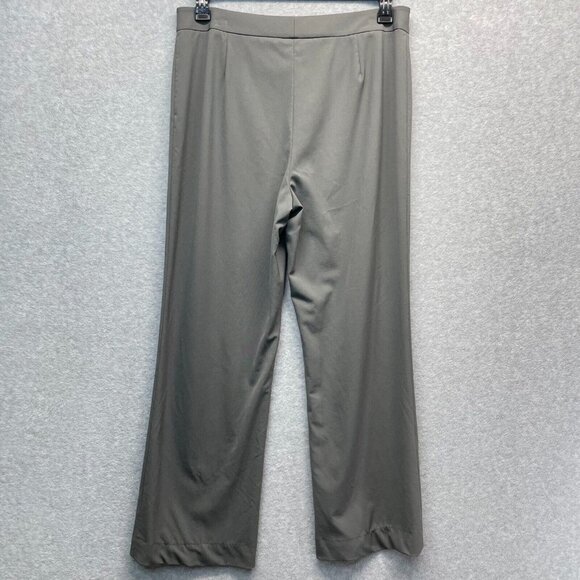 Lafayette 148‎ Stretch Wool Pants Womens 10 Gray Trousers Straight Leg - Picture 4 of 13